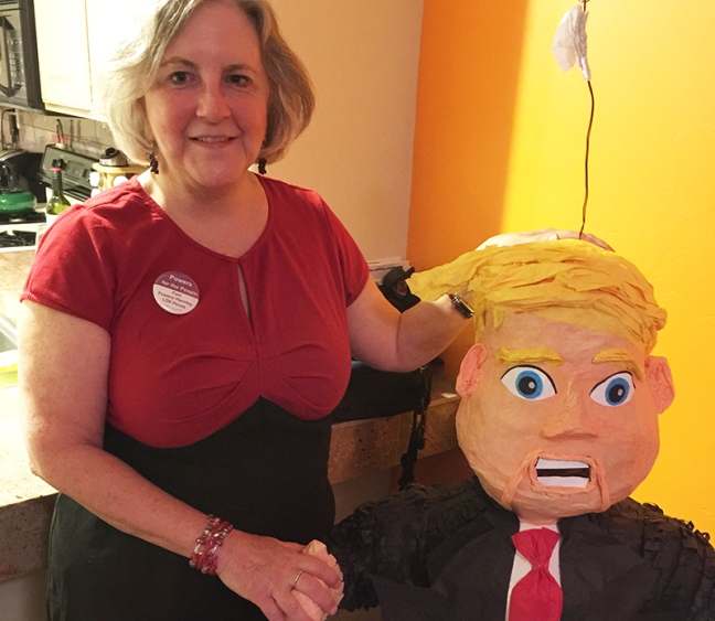Pamela Powers Hannley and Donald Trump