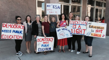 Reps. Isela Blanc, Pamela Powers Hannley, and Rep. Kelli Butler