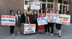 Reps. Isela Blanc, Pamela Powers Hannley, and Rep. Kelli Butler