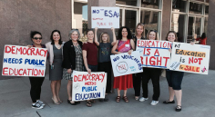Reps. Isela Blanc, Pamela Powers Hannley, and Rep. Kelli Butler