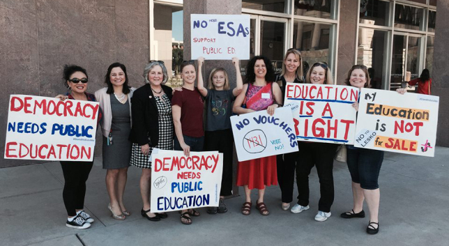 Reps. Isela Blanc, Pamela Powers Hannley, and Rep. Kelli Butler