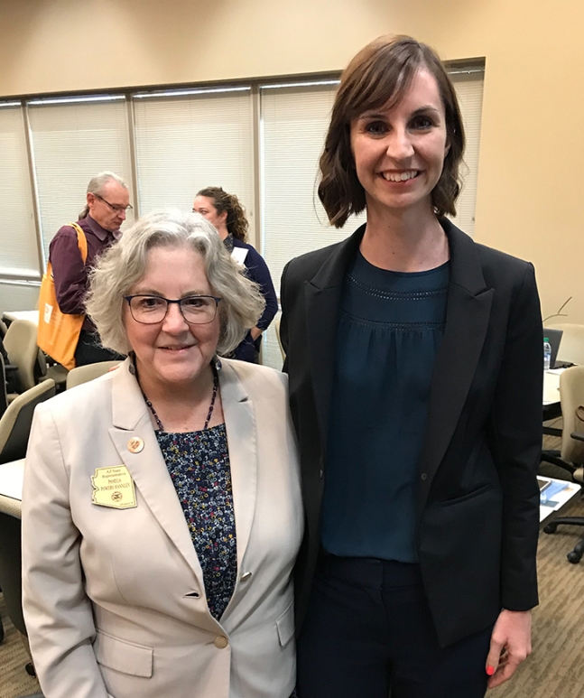 Rep. Pam Powers Hannley and ADE Chief Kathy Hoffman